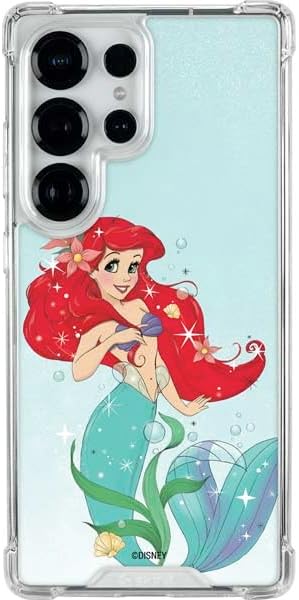 Skinit Clear Phone Case Compatible with Galaxy S25 Ultra - Officially Licensed Disney The Little Mermaid Ariel Sparkles Art Design