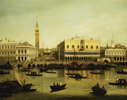 Toile Venise Antonio Canal pour décoration de bureau élégante