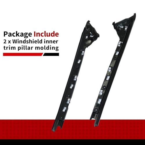 Nakkaa Windshield A-Pillar Trim Molding Inner Passenger & Driver Side Compatible with Explorer 2011-2019 BB5Z-7803145-AA