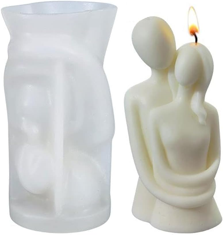 Candle Moulds 3D Silicone Moulds Couple Male and Female Body Mould Candle Making Supplies Moulds for Homemade Soap Fragrance Candle DIY Decoration