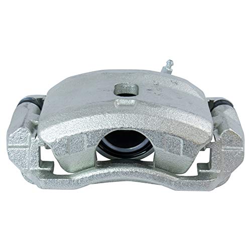 Image of TRQ Front Driver and Passenger Side Brake Caliper Set Caliper Brackets Hardware Compatible with 97-11 Honda Civic EX, 04-11 Civic LX, 06-11 DX, 10-14 Honda Insight, 99-00 SI
