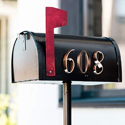 3D Mailbox Numbers 0-9 Self-Adhesive 2 Inch Address Number Stickers Door House Numbers Style Street Mailbox Sign For Apartment Home Office (Bronze,10 Pieces) #TOP4