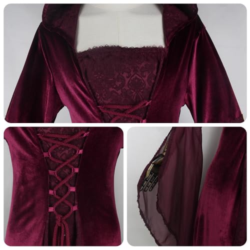Robe médiévale en velours pour votre costume de mariage gothique