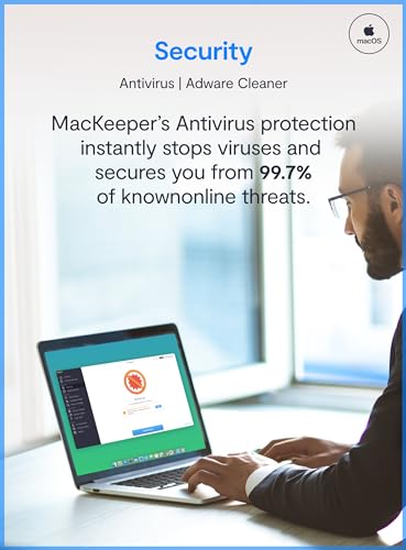 Image of MacKeeper Antivirus + Cleaner | Your Mac's Virus Protection & Cleaning Software in 2024 | 6 months | 3 devices | Activation Code by email