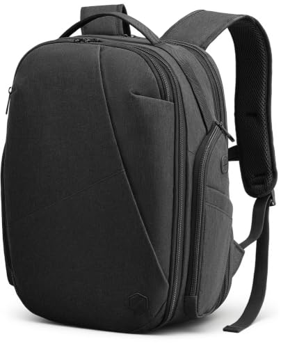 VANKEV - Morph D Mochila Viaje Expandible 30L a 38L - Equipaje de Mano para EasyJet - Mochila Portátil 17 Pulgadas Gris Basalto