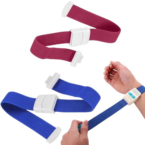 Torniquete, Torniquetes Médicos,Torniquete Fast de Algodó,Torniquete Enfermera,Torniquete Medico,Torniquete Emergencia,para Médicos,Enfermeras,Estudiantes y Ambulancia (Azul + Rojo)