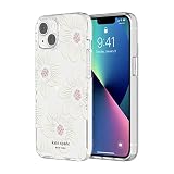 kate spade new york Protective Hardshell Case for iPhone 13 Mini - Hollyhock Floral Clear