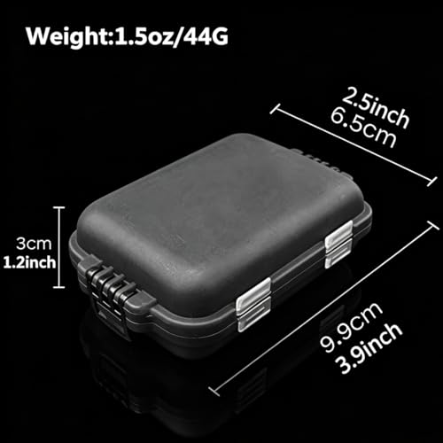 Set portátil para pesca con caja de aparejos de 10 compartimentos, multifuncional, color negro miniatura 2