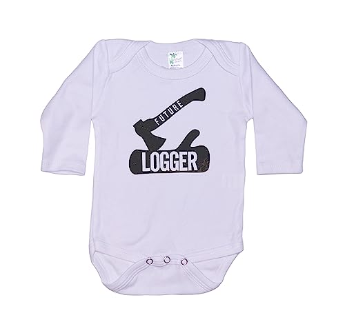 Lumberjack Onesie/Future Logger/Unisex Baby Bodysuit/Super Soft Romper/Sublimated Design