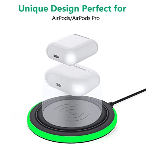 Image of Wireless Charging Pad, 15W Max Fast Wireless Charger, Wireless Phone Charger for iPhone 14 /14Plus /14 Pro /14 Pro Max /13 /12 /11 /X /SE /8, Samsung Galaxy S22 /S21 /S20, Note20 /10, AirPods Pro