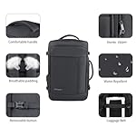 Carry On Backpack, 50L Travel Backpack, Luggage Backpack TSA Flight Approved Laptop Backpack for Men & Women, Large Expandable 40L Daypack Lightweight Business Weekender Bag, Black - Image 5
