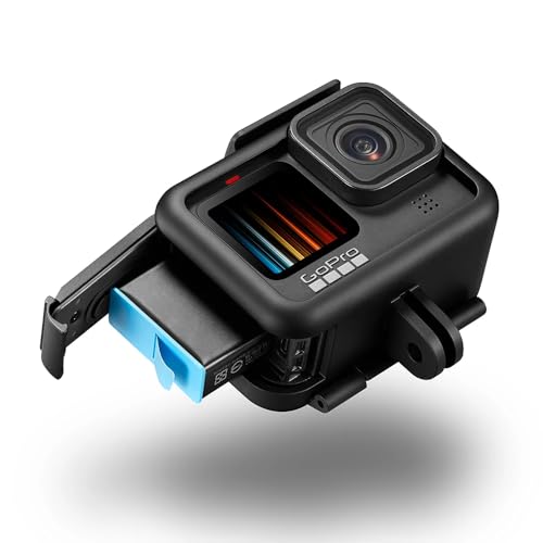 Image of Go-Pro Hero Shockproof Body Frame Housing Protective Case with Lens Cap Compatible with Hero 9 | 10 | 11 | 12 Action Camera Accessories Protective Vlog with Quick Release (Cover with Lens Cap)