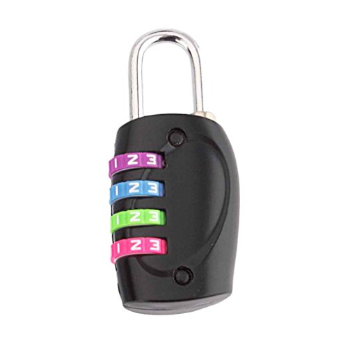 Uzinb Nouveau à 4 Chiffres Combinaison Corps en Aluminium Padlock Password Lock pour Voyage Valise