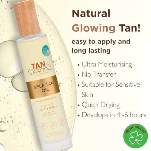 TanOrganic Self Tanning Oil Fake Tan Certified Organic Natural Vegan 100ml