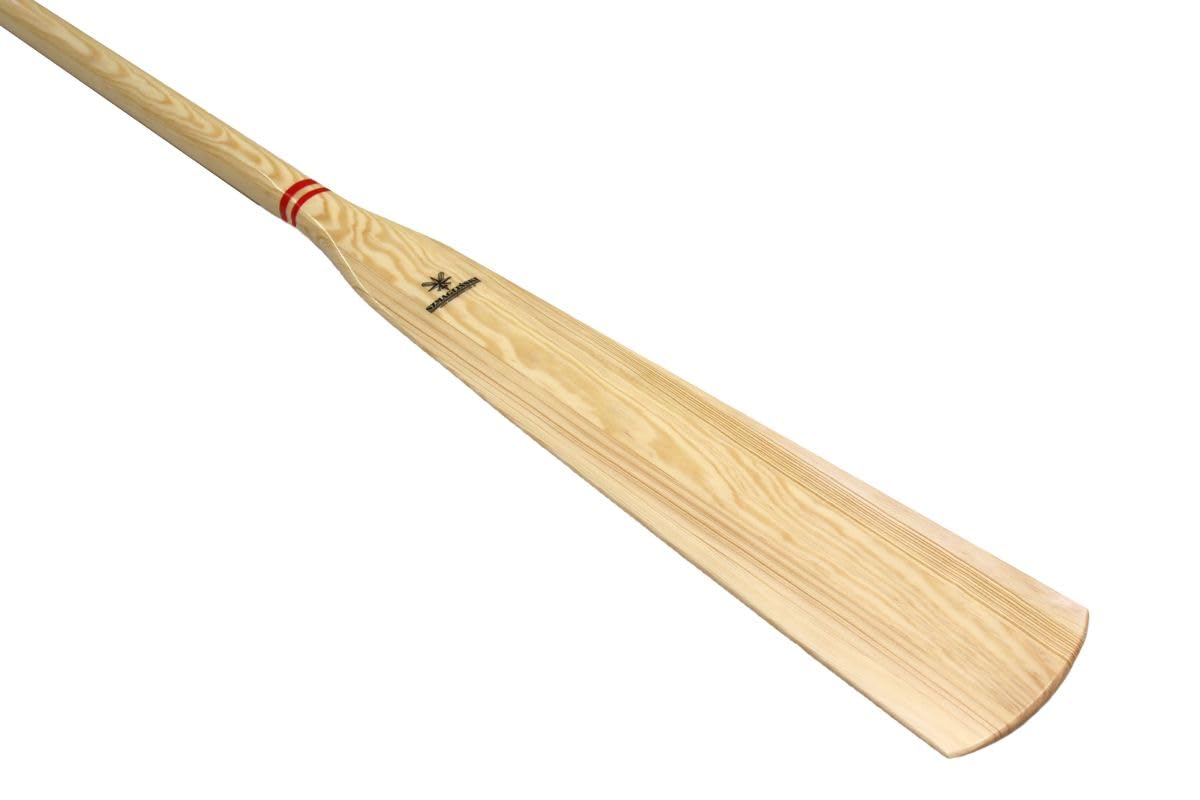 Coppia di remi tradizionali in legno di pino, 195 cm