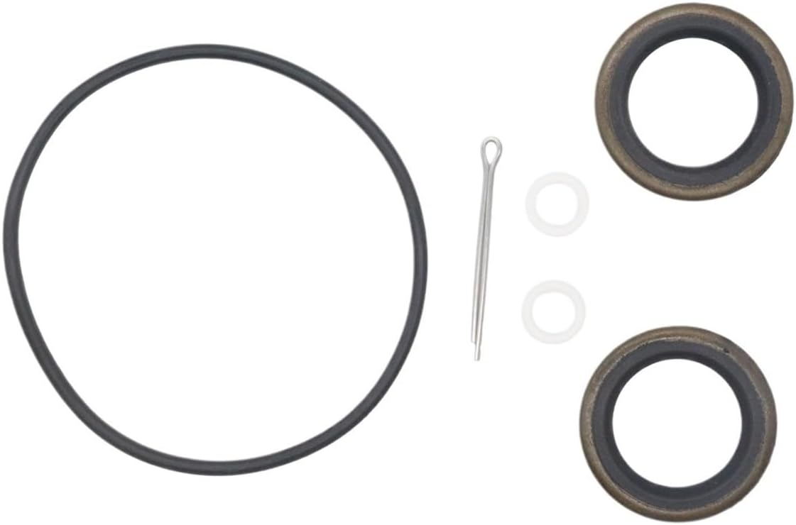 Lower Unit Seal Kit with Prop Shaft Oil Seal Cotter Pin Compatible with Oil Seal 320862 0778172 18-2002