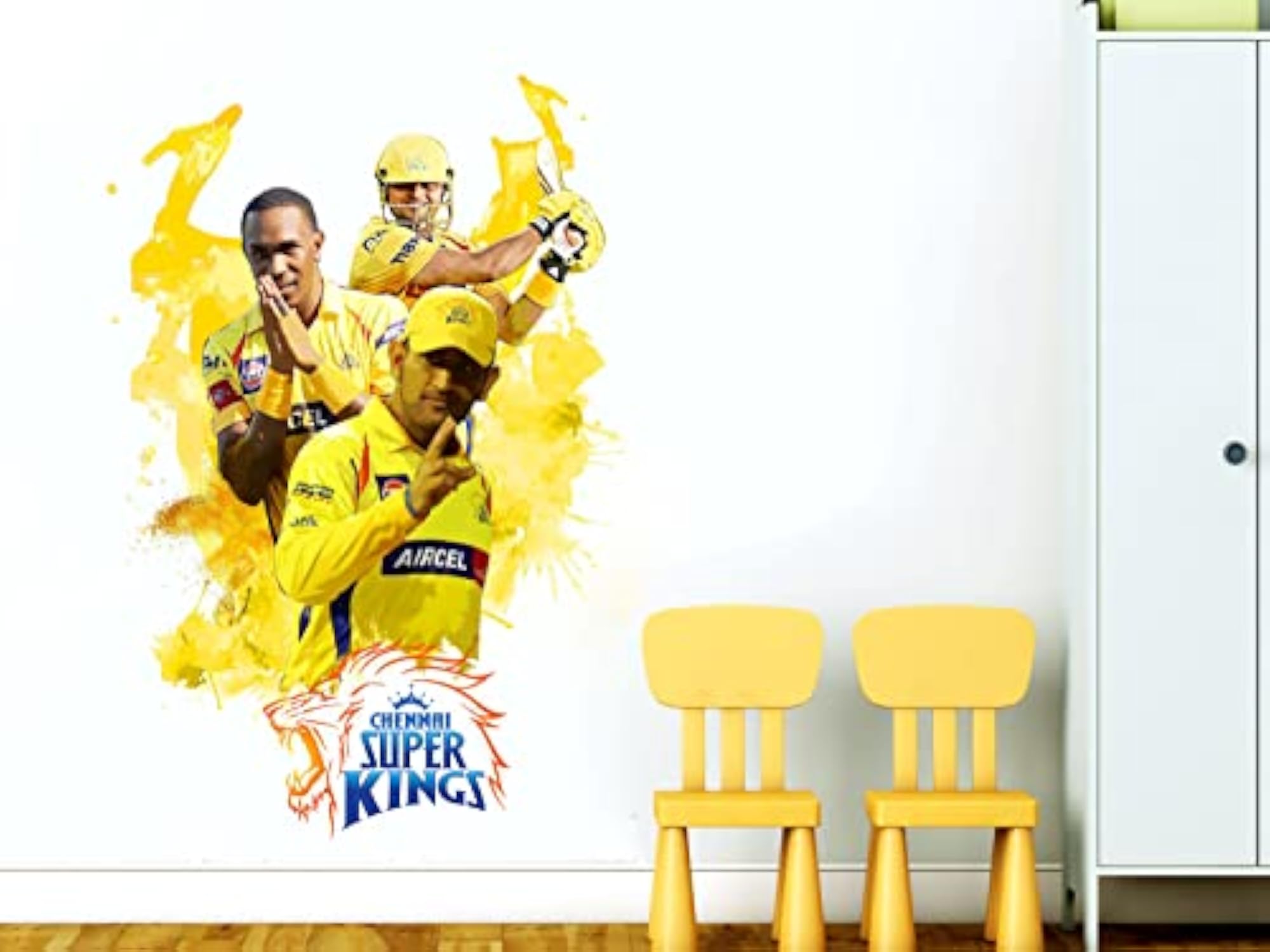 Dhoni Super Kings Sticker for Living Room & Office