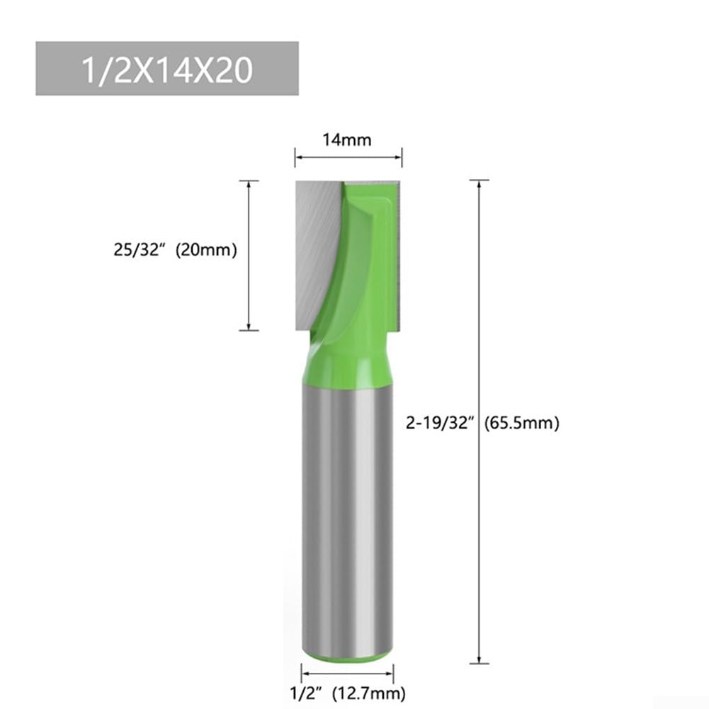 Router Bit with Enclosed Bearing Design, 12 7mm Shank for CNC Engraving Machines (14mm )