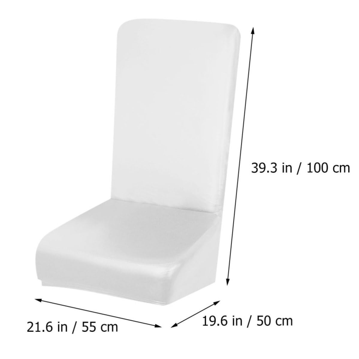Tofficu Stretch Stuhlhussen Elastisches Design Weiße 4 Stück aus Pu Wasserdichtem Material Schützende und Leicht zu Installierende Sitzbezüge für Esszimmerstühle