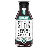 SToK Decaf Cold Brew Coffee, Bold & Smooth Arabica-Based Blend, Brewed Low and Slow, Unsweetened, Medium Roast Black Coffee, 48 fl oz Bottle