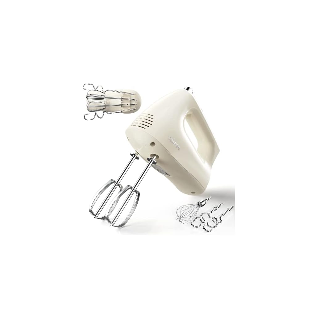 Buy CHeflee Electric Hand Mixer 5Speed Handheld Mixer with 5 Stainless