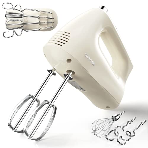Buy CHeflee Electric Hand Mixer 5Speed Handheld Mixer with 5 Stainless
