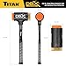 Titan DBX 63630 28oz Dead Blow Hammer with Interchangeable Polyurethane & Brass Striking Faces, Rebound Resistant, 14