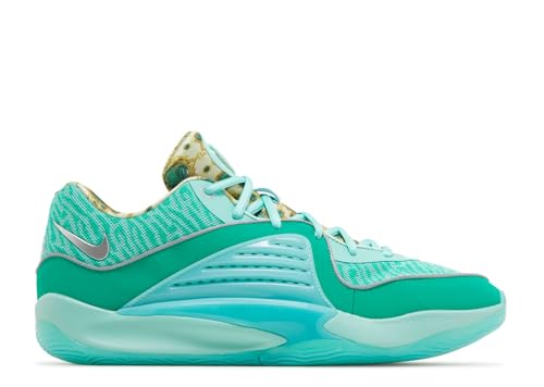 Nike KD 16 NRG Mens Shoes, Mint Foam/Metallic Silver/Emerald Rise/Stadium Green/Pure, Size 7
