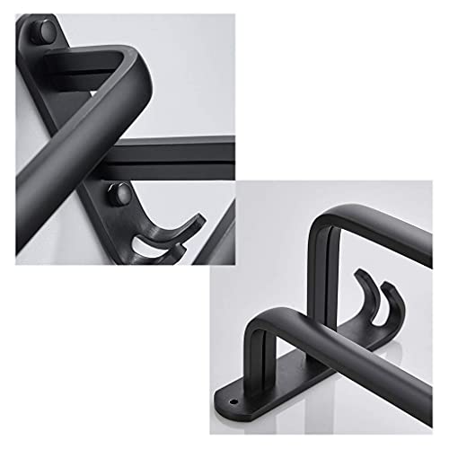 Toallero baño negro doble barra con sistema de secado eficiente 4