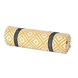 wasserdichte Picknickdecke, Baumwolle Stranddecke Sanddicht Tragbar Faltbar Teppich Matte Waschmaschinenfest Zum Camping Reise Garten Wandern 150X150Cm 150X200Cm (Gelb, Lila)