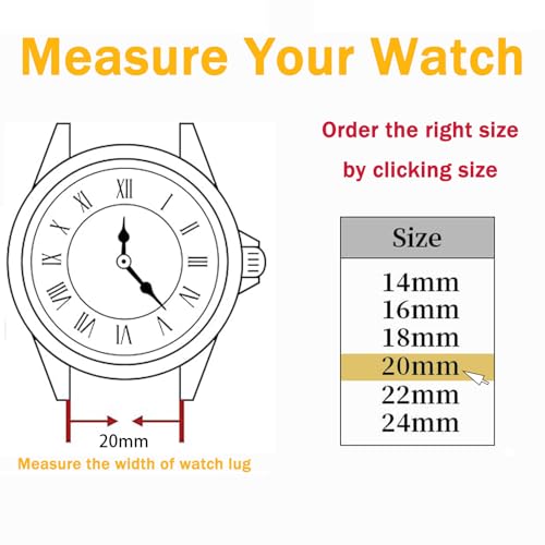 Correa metálica ajustable para reloj 14-24mm acero miniatura 4
