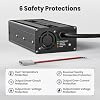 Timeusb 12V 10A LiFePO4 Battery Fast Charger, 14.6V Smart Lithium Battery Charger with Anderson Connector Indicator Special for Lithium LiFePO4 Deep Cycle Rechargeable Batteries of Boat, RV