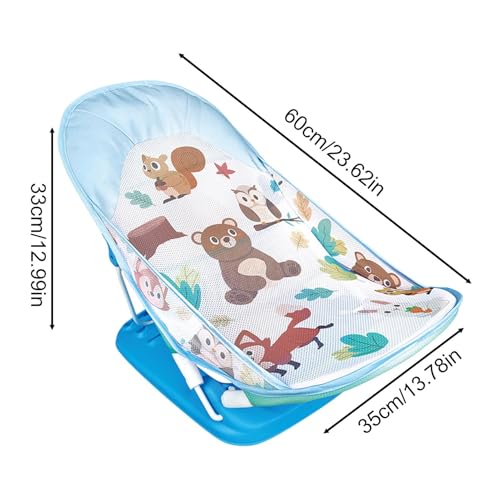 Siège de bain bébé fille et garçon avec dossier réglable compact