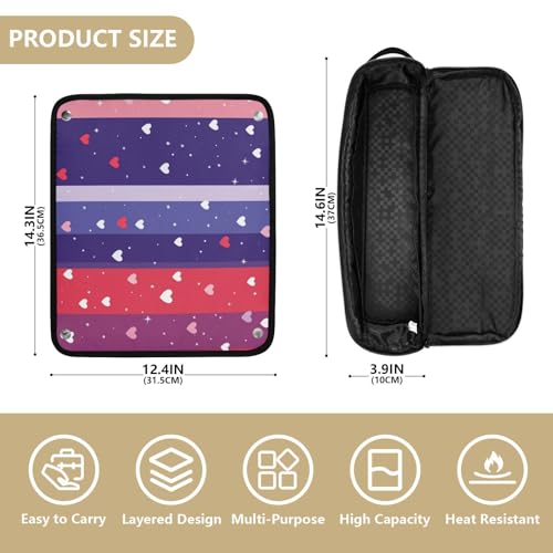 Bolsa de viaje para herramientas de cabello resistente al calor miniatura 4