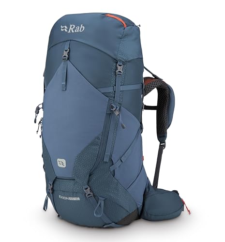 Rab Exion ND - Zaino da donna da 65 litri, comodo per escursionismo, trekking e zaino in spalla, Blu di Orion., S-M