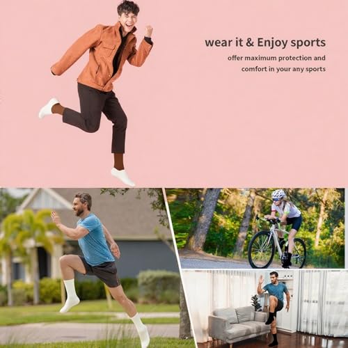 Image of Loucey 12-18 Packs No Show Socks Invisible Socks Men Women Cushioned Low Cut Ankle Sock for Running Gym Hiking (6-9 Pairs)