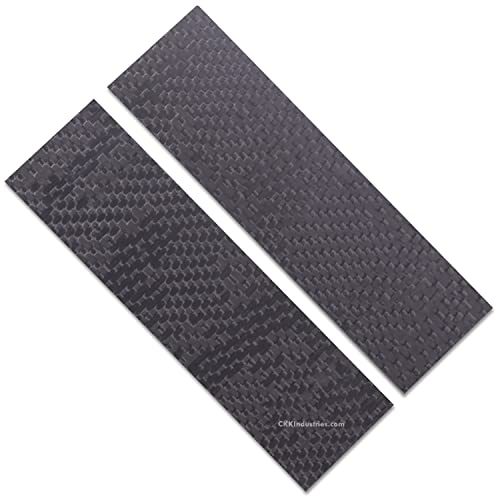 Carbon Fiber Handle Material - (Python Skin) - (Scale Set) - (2)(1.5 x 5 x 0.187) - (USA Made) - Premium Quality - (by EZSMITH)