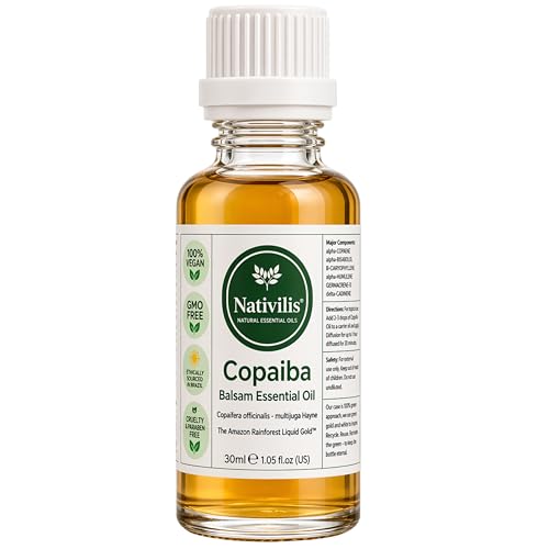 Huile de Copaïba pure Nativilis 30ml testée GC/MS garantissant une qualité authentique supérieure