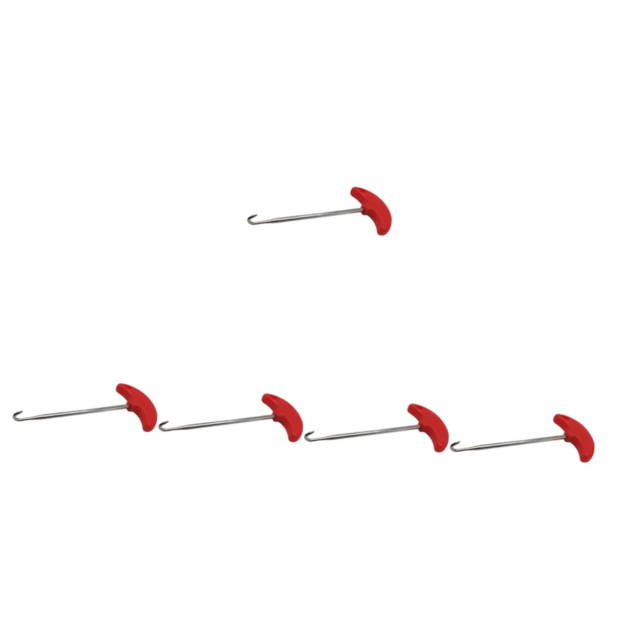 YARNOW tiralacci per Pattini a rotelle Lacci per Scarpe Mano Stringhe Scarpe Stringhe per Scarpe Shoelaces tiralacci Professionali tiralacci Portatili per Scarpe Metallo Rosso