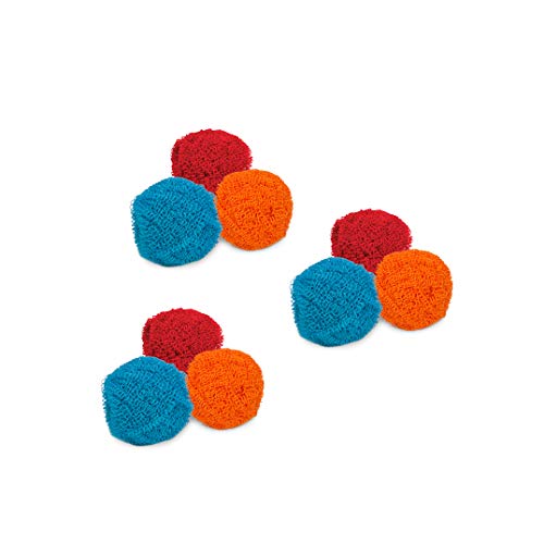 Image of HIC Kitchen Scratch Resistant and Non-Stick Scouring Pad and Dish Scrubbers, Set of 9