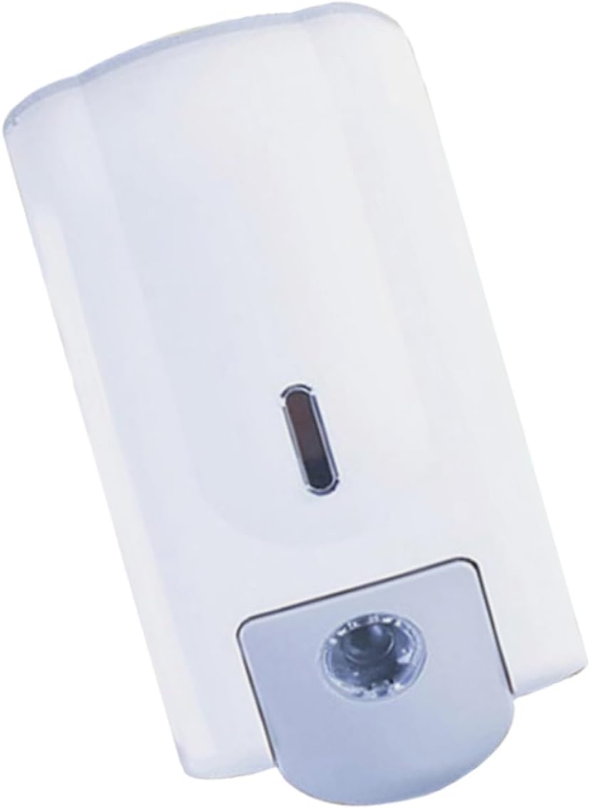 Wall-Mounted Soap Dispenser Refillable Liquid Soap Holder for Manual Design for Easy Use for Bathroom and Kitchen White