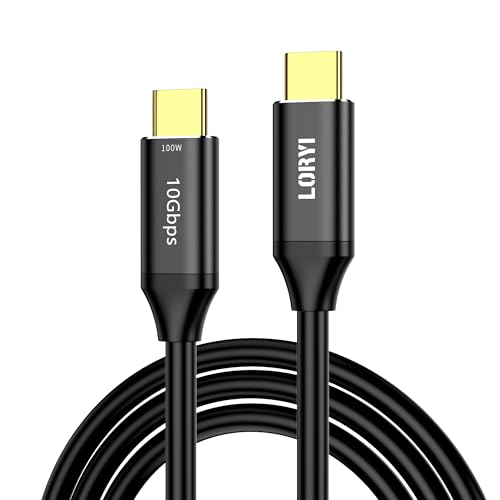 Cable USB C a USB C de carga rápida (100 W), cable de transferencia de datos tipo C de 10 Gbps de 4 pies, cable de carga USB C compatible con MacBook Pro 2022, iPad Pro 2022, iPad Air 5, Galaxy S23