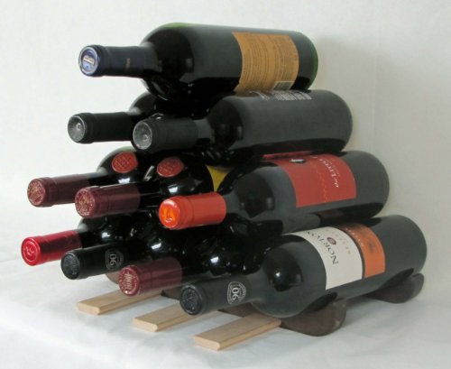 10 Bottles Walnut and Maple Organizer