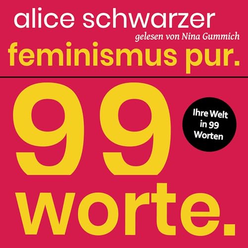 Diseño de la portada del título Feminismus pur. 99 Worte.