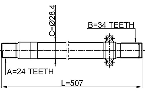 Amazon.com: A1120301872 - Left Shaft 24X507X34 For Mercedes  