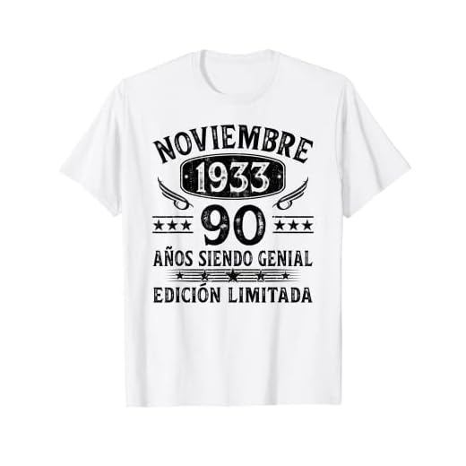 Regalo 90 Años Cumpleaños Hombre Hecho En Noviembre 1933 Camiseta
