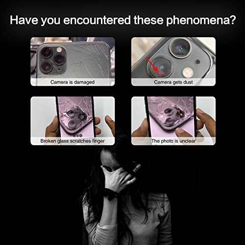 ASDAWN Back Rear Camera Lens Glass Replacement for iPhone 14 6.1 inch and 14 Plus 6.7 inch with Pre-Installed Adhesive, Back Lens Glass with Installation Manual + Repair Tool Set