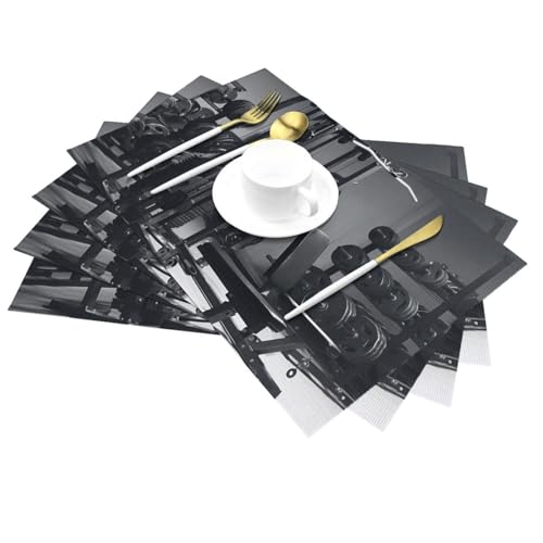 Tapis de table tissés de qualité supérieure en PVC résistant à la chaleur - 4