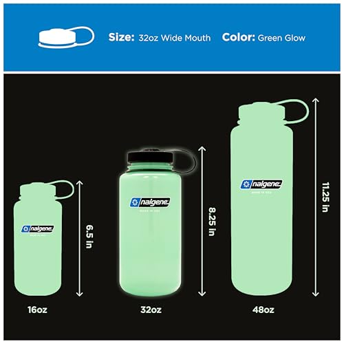 Image of Nalgene 32 oz Wide Mouth Water Bottle | BPA-Free, Durable & Leak Proof, Lightweight Bottle for Hiking & Gym, Work & Travel