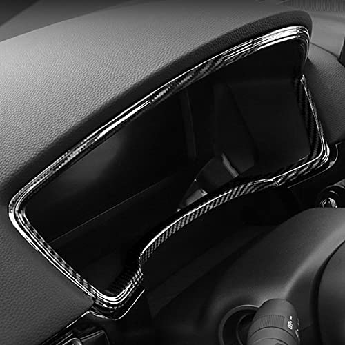 Image of Car Dashboard Cover Trim Frame Decals for 2022 2023 2024 2025 2026 Honda Civic 11th Gen Accessories ABS Carbon Fiber Interior Stickers